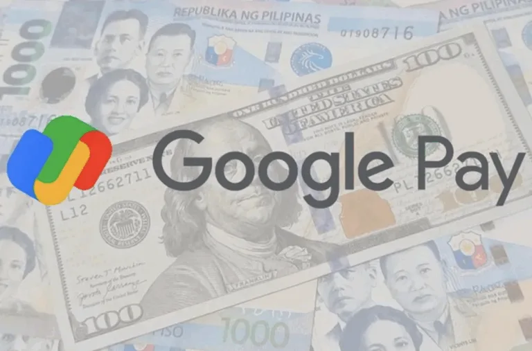 Logo of Google Pay on top of a heap of money as the company prepares to land in PH before year-end