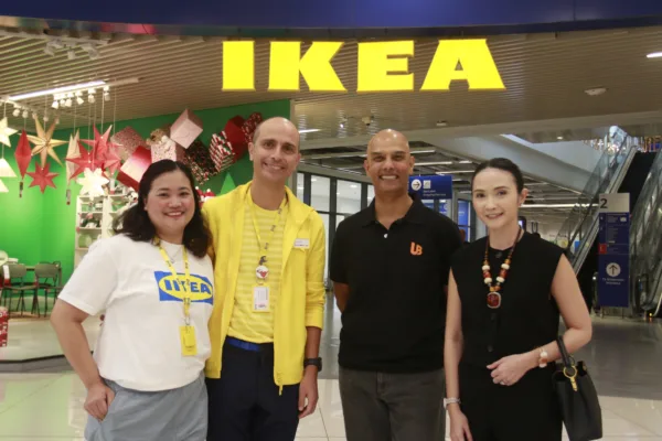 Executives of IKEA and UnionBank pose for a photo opportunity during the launch of the bank's 0 % installment plan for IKEA shoppers
