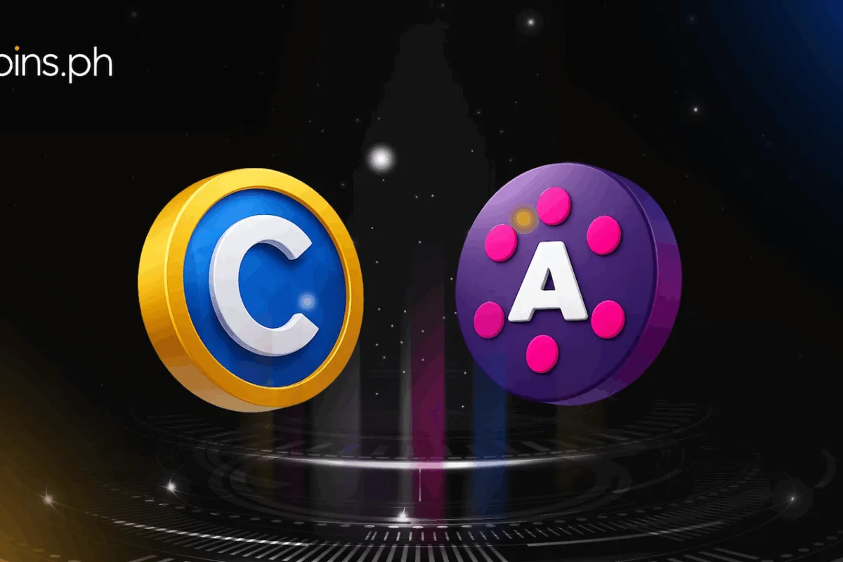 Logo of Coins.ph and Polkadot Hub