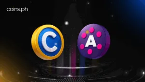 Logo of Coins.ph and Polkadot Hub