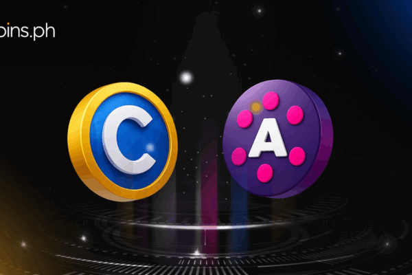 Logo of Coins.ph and Polkadot Hub