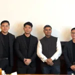 ManageEngine executives pose for a souvenir during the event