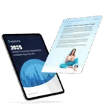 Image of a tablet and a document with a girl's photo used to illustrate Appdome's report saying that AI-driven mobile fraud fuels consumer fears ahead of holiday shopping surge
