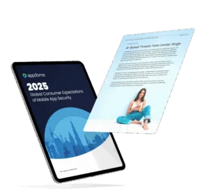 Image of a tablet and a document with a girl's photo used to illustrate Appdome's report saying that AI-driven mobile fraud fuels consumer fears ahead of holiday shopping surge