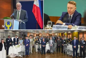 Photo montage taken from economic event as BSP links data innovation with climate resilience