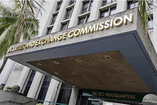 Facade shot of SEC buiding