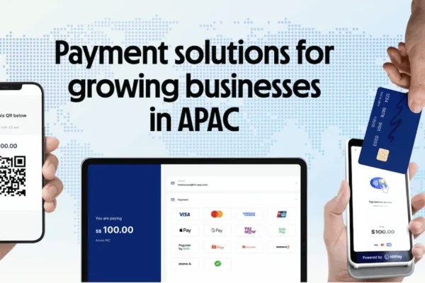 Poster for HitPay showing its various apps as the comply partners with Yuno to open PH payment rails to global merchants