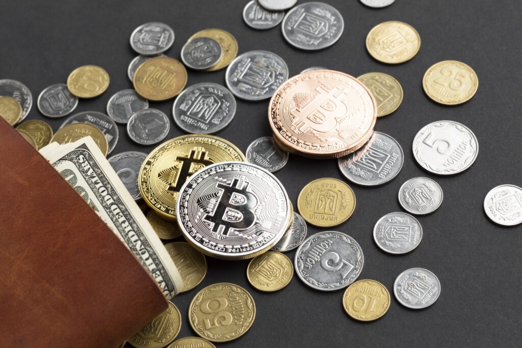 close up currency near wallet