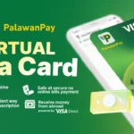 Poster with green background as PalawanPay plans to roll out a physical Visa card by 2026
