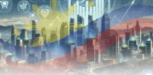 Image of PH flag over buildings as BSP flags benign inflation outlook amid softer growth prospects as bank lending holds firm