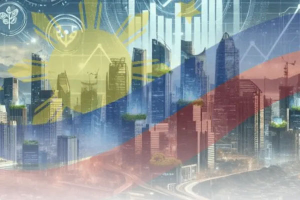 Image of PH flag over buildings as BSP flags benign inflation outlook amid softer growth prospects as bank lending holds firm