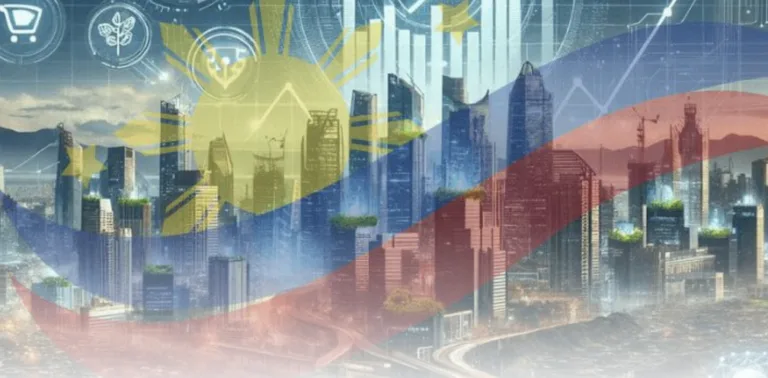 Image of PH flag over buildings as BSP flags benign inflation outlook amid softer growth prospects as bank lending holds firm