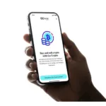 Poster showing a handheld mobile phone which was used to announce that GoTyme Bank has just launched GoCrypto