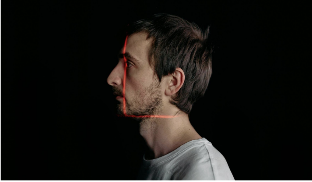 A man's head being copied online for use in deep fake as digital fraud rises, AI and Machine Learning offer stronger protection for financial services
