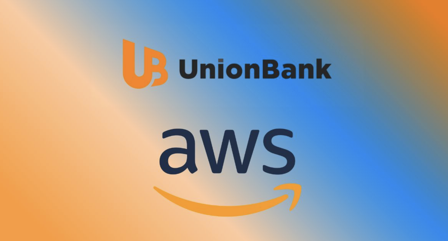 UnionBank and AWS logos