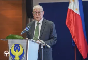 BSP Governor Remolona delivering a speech, where he underscores innovation as remittances hit US$2.9B in November