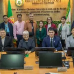 Photo of C&E ALS and Trinity University of Asia execs as they partner to roll out Canvas LMS, microcredentials development