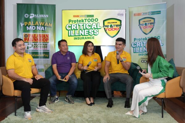 Group discussion panel led by Bernard Kaibigan as Palawan Group's Palawan ProtekTODO promotes affordable critical illness coverage for Filipinos