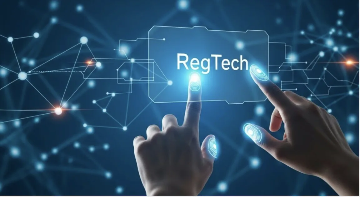Image of 2 hands touching a screen to illustrate the quiet rise of RegTech in PH