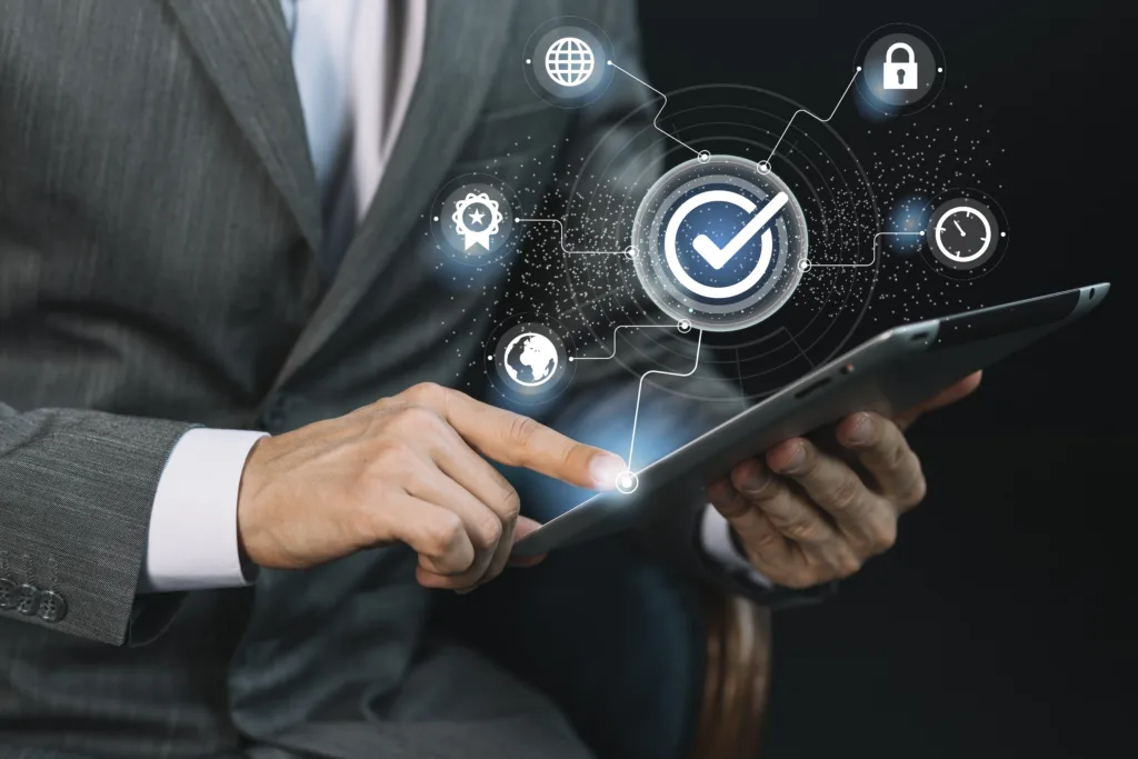 standard quality control collage concept