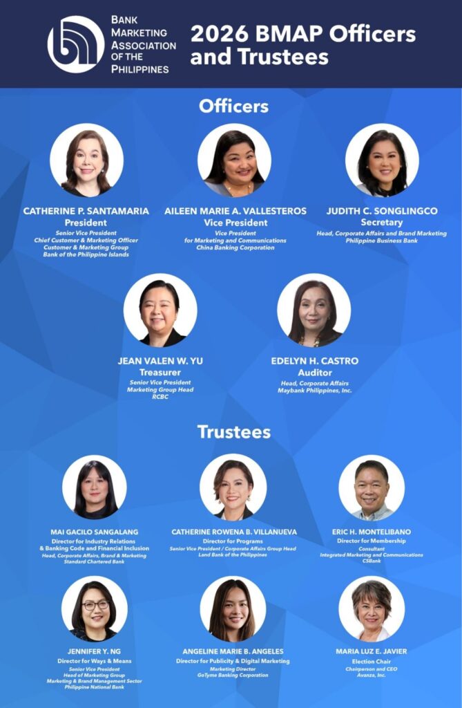 BMAP elects new leaders for 2026, names BPI executive as president 3 BMAP 2026 Board V1