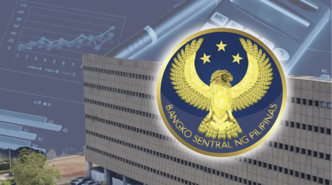 Logo of BSP on top of a building as the central bank signals strong price stability as it accelerates interoperable payments, cross-border QR