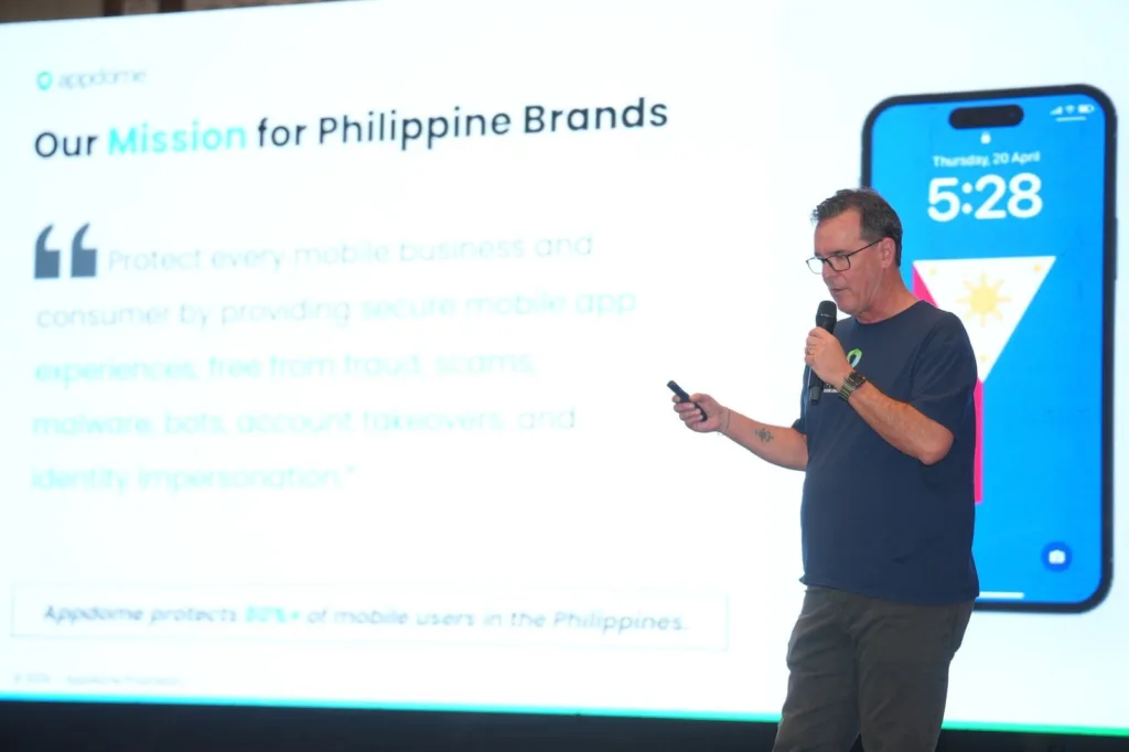 Appdome exec explains why mobile brands must take the lead against AI-driven fraud 6 CyberSecPhil Conference Appdome Keynote 2