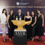 The Maya PR team poses with their ANVIL Award as Maya Black redefines premium banking, wins double metals at 61st ANVIL Awards