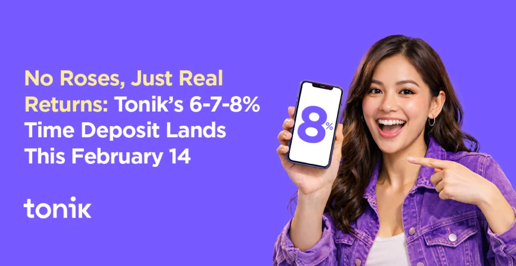 A girl holding a mobile phone as Tonik Supercharges Time Deposit Offering with 6–7–8% Rates — No Conditions, No Catch, and Accessible to Everyone