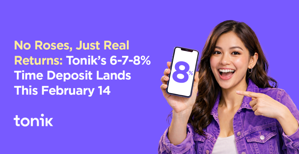 A girl holding a mobile phone as Tonik Supercharges Time Deposit Offering with 6–7–8% Rates — No Conditions, No Catch, and Accessible to Everyone