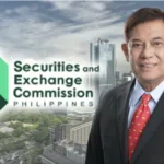 SEC Commissioner and logo of SEC as the commission lifts ban on new online lending licenses