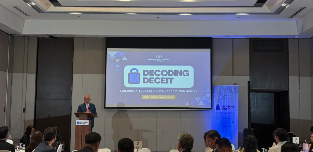 CLAP Decoding Deceit anti-fraud symposium discussing digital fraud and financial consumer protection in the Philippines.