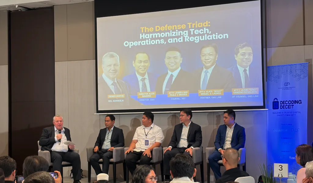 CLAP Decoding Deceit anti-fraud symposium discussing digital fraud and financial consumer protection in the Philippines.
