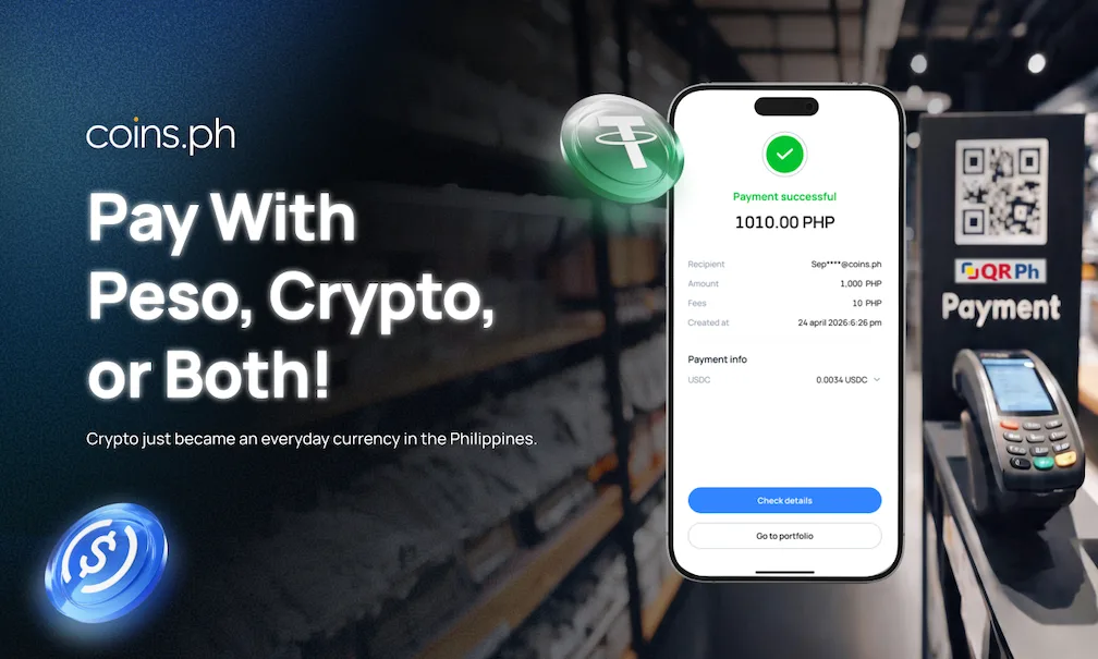 Coins.ph brings stablecoin payments to QRPh, enabling PHP, crypto, and hybrid transactions in single checkout flow