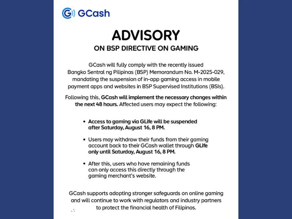 GCash Illegal Gambling Crackdown Secures QRPh Payments