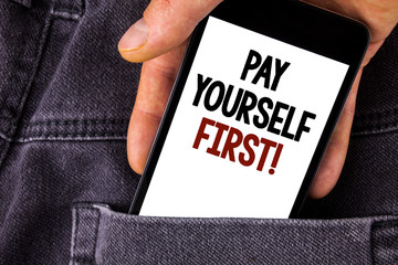 Pay yourself first