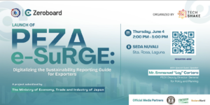 PEZA, Zeroboard, and TechShake to launch Digital ESG reporting platform for exporters