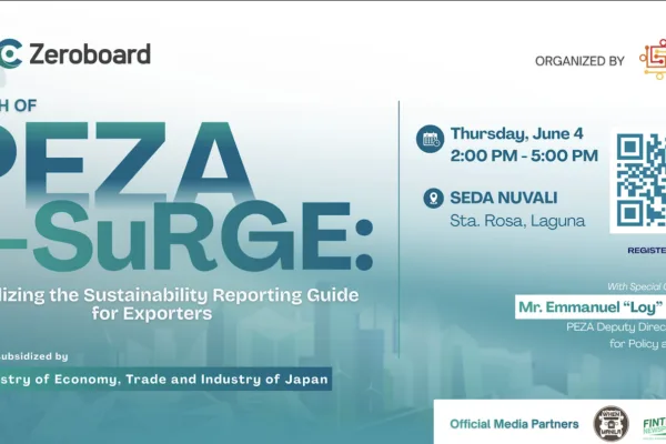 PEZA, Zeroboard, and TechShake to launch Digital ESG reporting platform for exporters