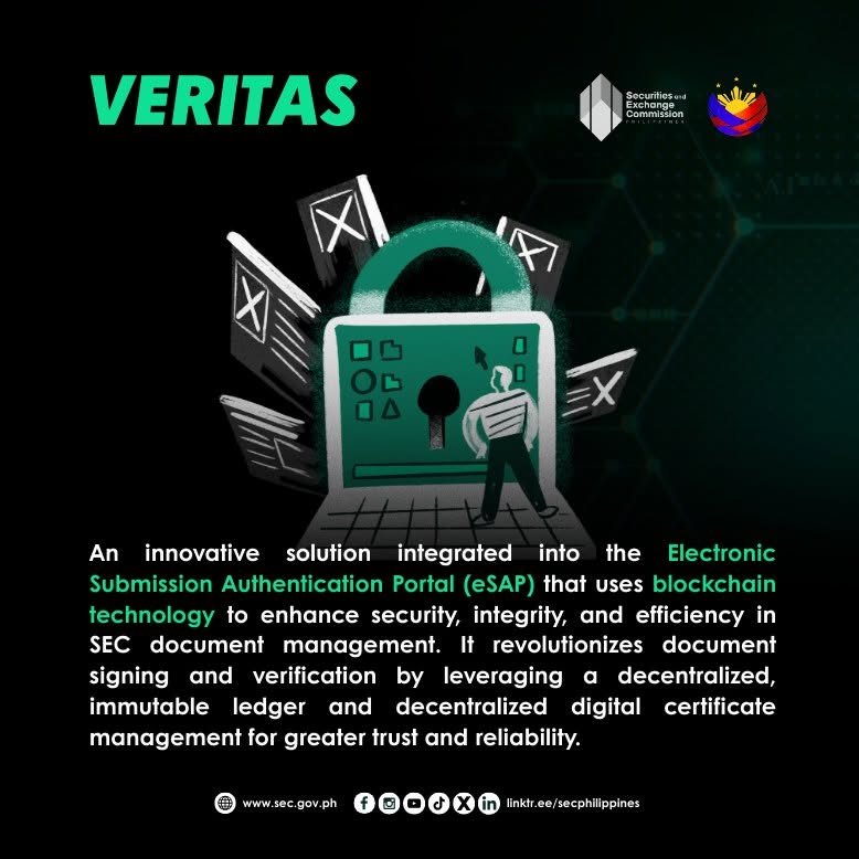 SEC VERITAS brings blockchain security to corporate filings 3 498669707 1111221504382662 6255821568260760200 n