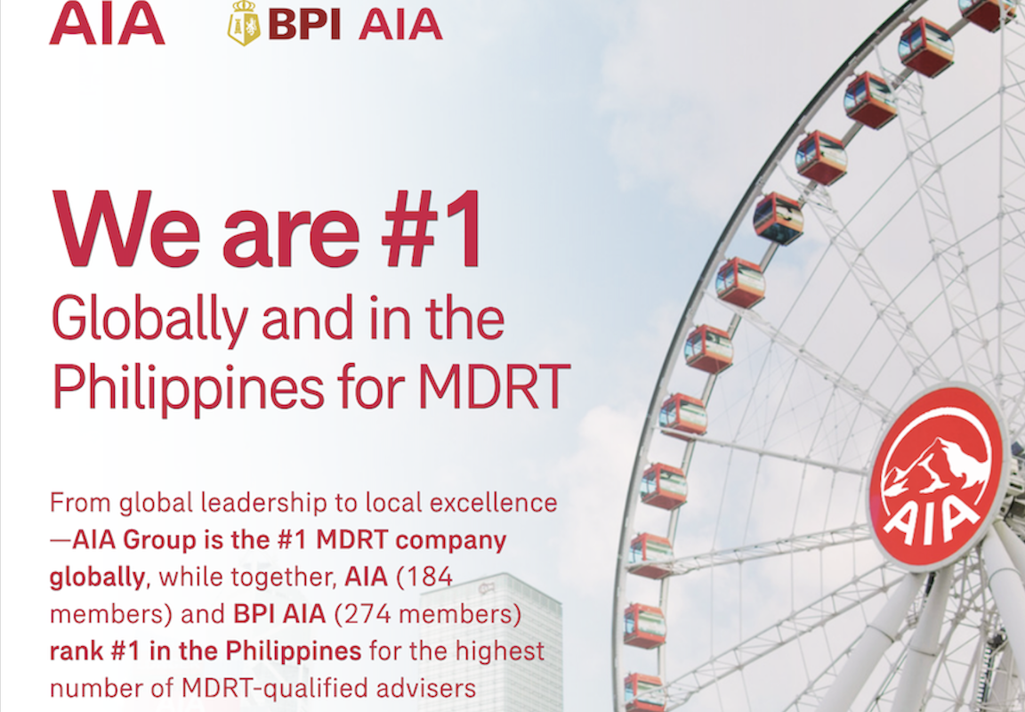 AIA Philippines, BPI AIA lead Philippines in MDRT qualifiers for 2026
