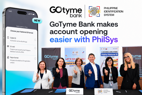 GoTyme Bank taps PhilSys to let Filipinos open accounts in as little as five minutes