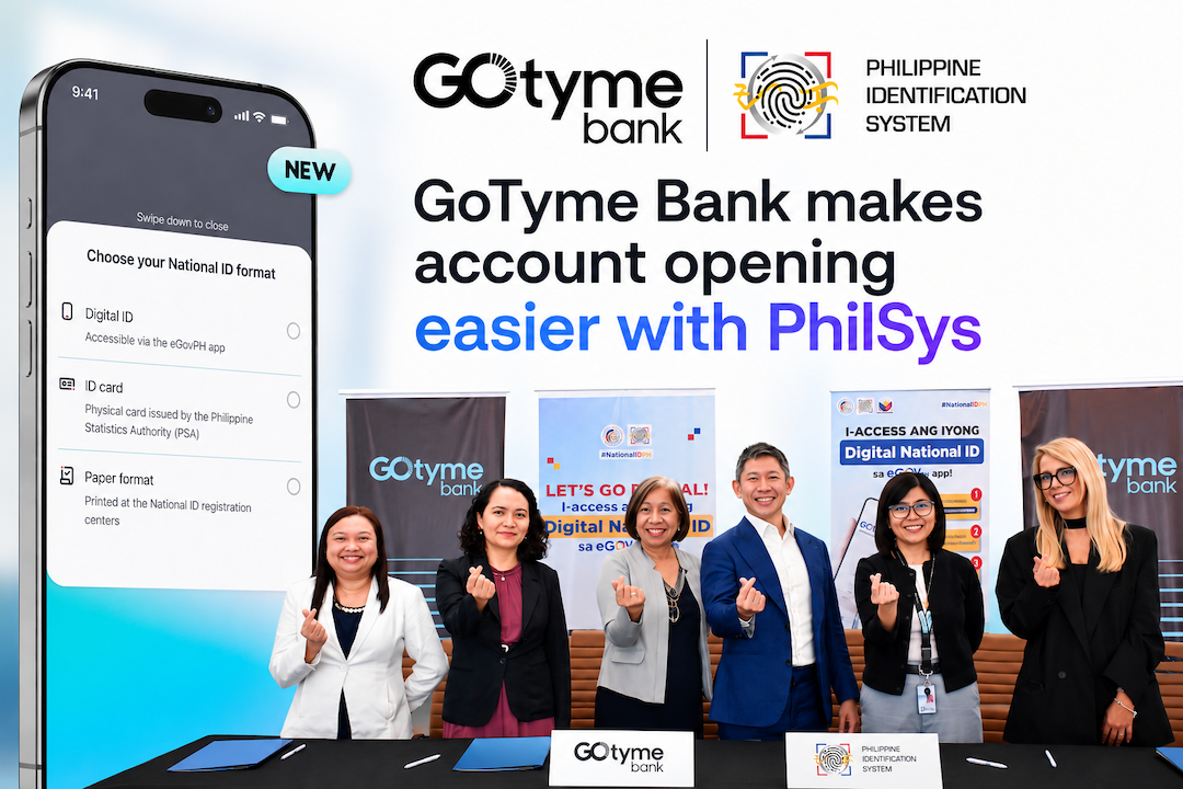 GoTyme Bank taps PhilSys to let Filipinos open accounts in as little as five minutes