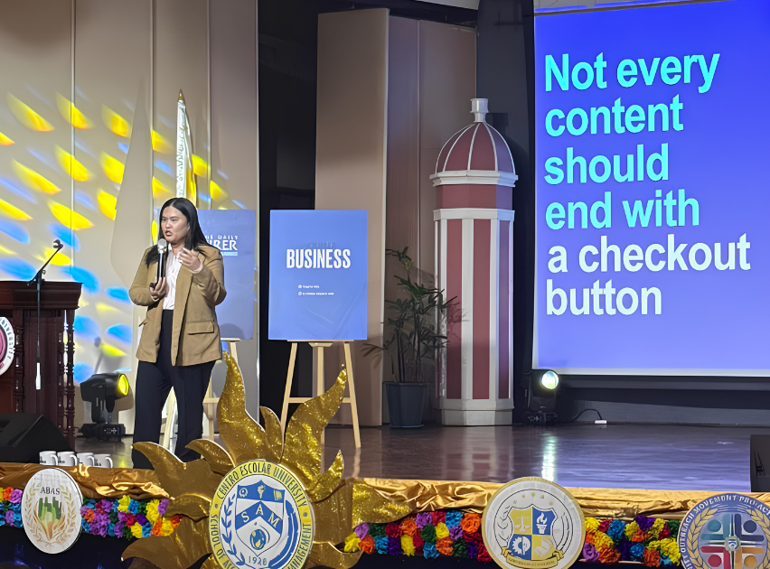 Moneygurado Campus Talks Metrobank Brand Development Officer Justine Nycole Abad