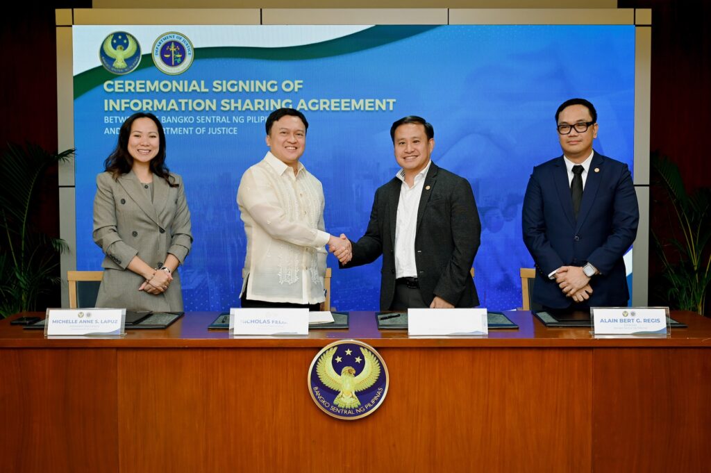 BSP strengthens FDI data sharing to improve investment transparency, policymaking 3 Photo BSP DOJ sign info sharing agreement