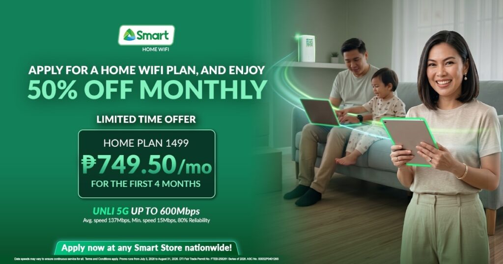 Smart expands Home WiFi Postpaid to over 100 stores nationwide, offers 50% introductory discount 2 Smart Home WiFi Postpaid2