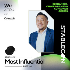 Coins.ph CEO Wei Zhou named to global stablecoin leaders list for 2026