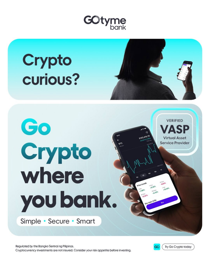 Crypto after the hype: Where are Filipino investors putting their money today? 4 GoTyme GoCrypto