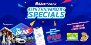 Metrobank marks 64 years with month-long consumer rewards and milestone financing offers