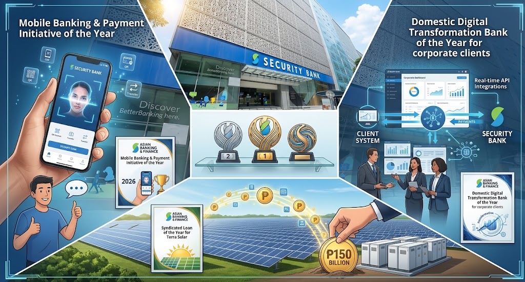 Security Bank wins 3 honors at Asian Banking & Finance Awards 2026