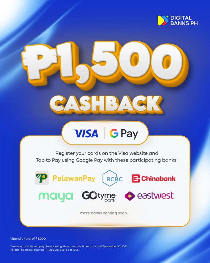 Visa, Google Pay relaunch ₱1,500 cashback promo in Philippines